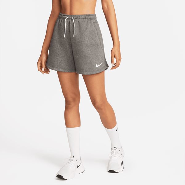 Nike Womens Park 20 Charcoal Heather/White Fleece Short